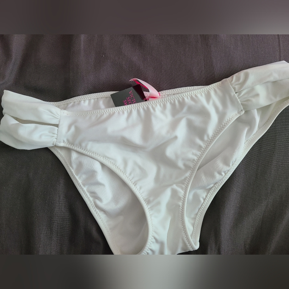 Victoria's Secret White Bikini Swim Bottom
